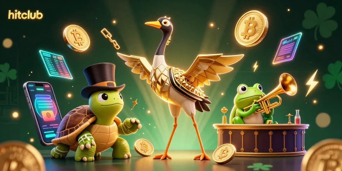 Experience thrilling gameplay at hitclub with vibrant characters and exciting casino and crypto elements.