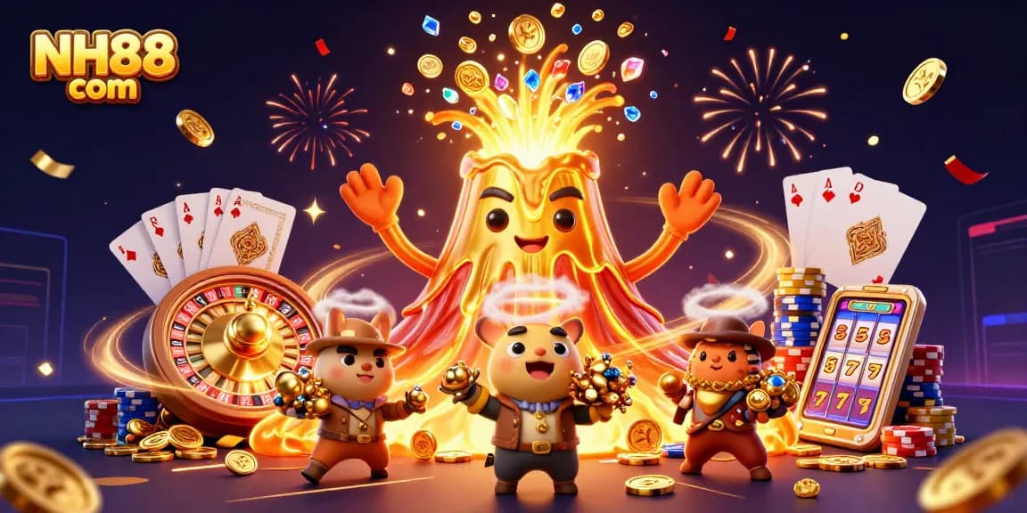 Experience thrilling wins at NH88 com with dynamic casino action and vibrant treasure visuals.