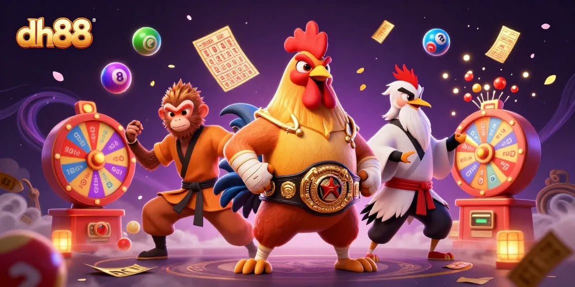Experience thrilling games at dh88 with lively characters and exciting lottery elements