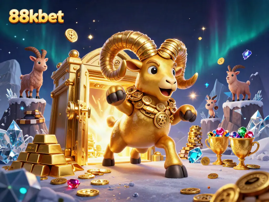 Experience the thrill of gaming at 88kbet with golden treasures and dynamic casino elements.