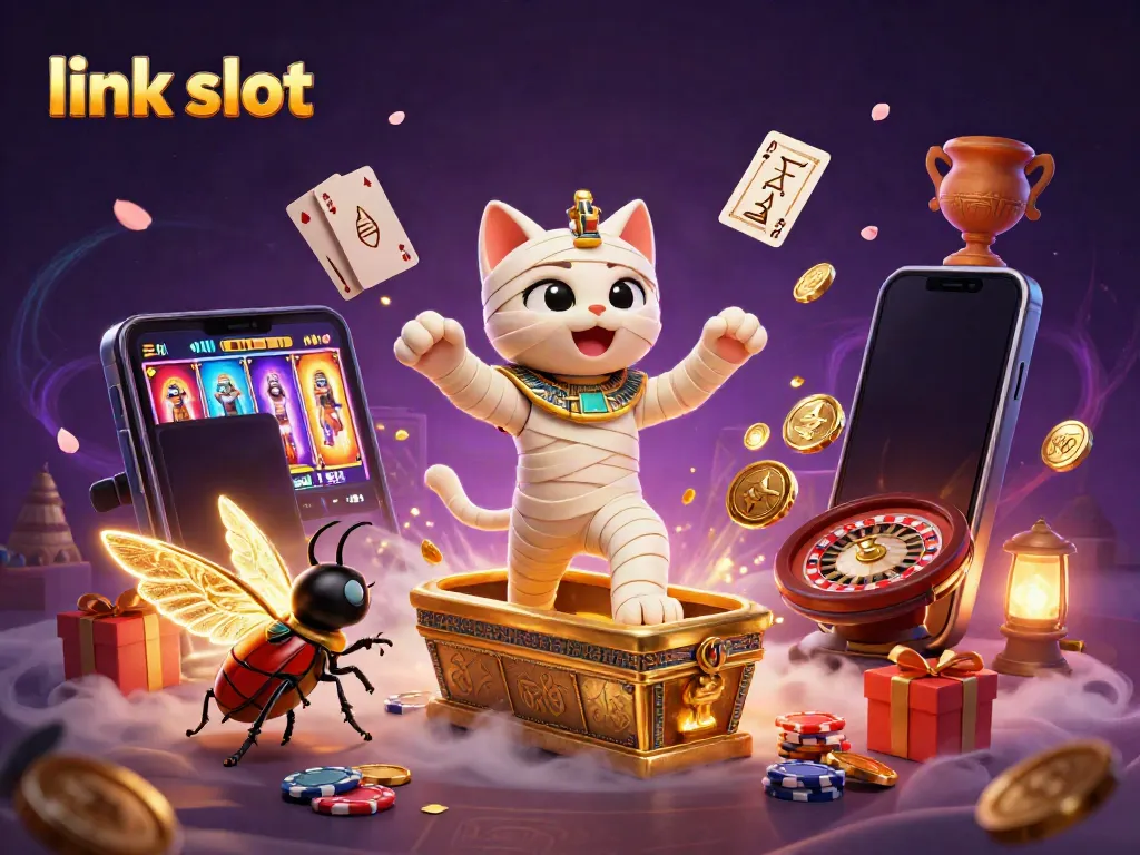 Play slot games with exciting jackpots at link slot featuring Egyptian theme and dynamic elements.