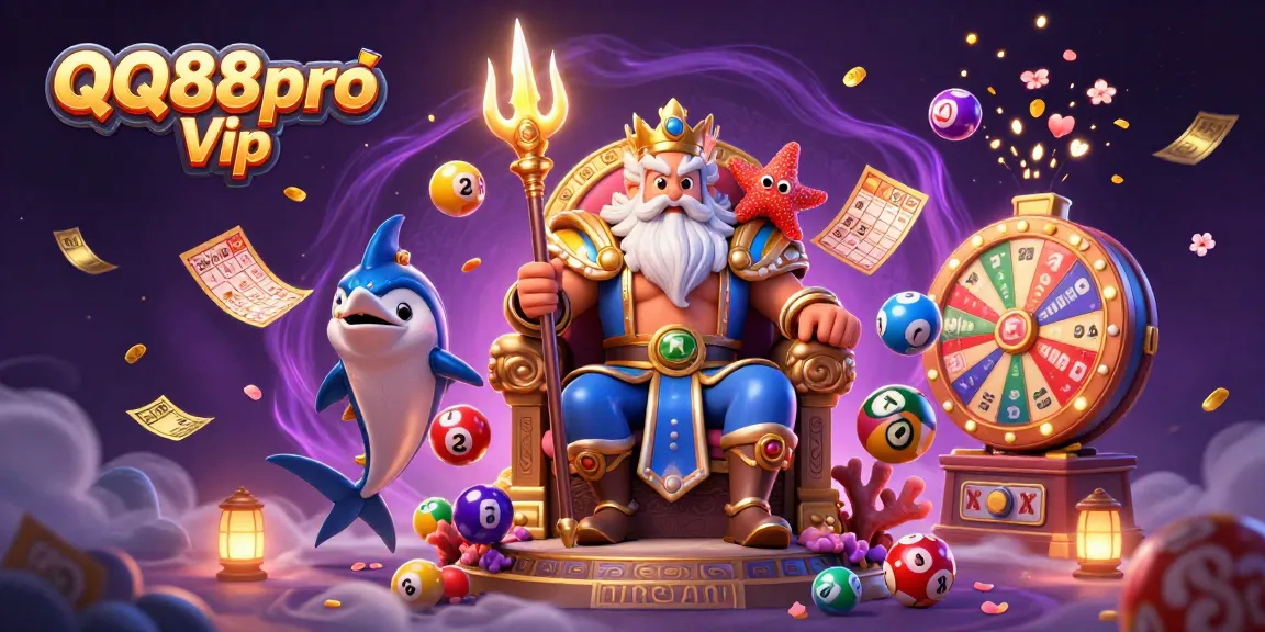 Experience the excitement of QQ88pro Vip's dynamic gaming world with Neptune and his companions.
