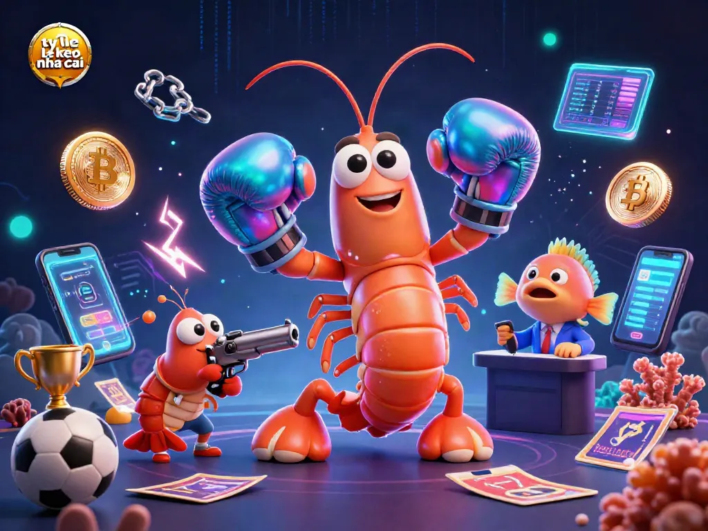 Engage in thrilling sports betting with ty le keo nha cai featuring cartoon characters in dynamic action.