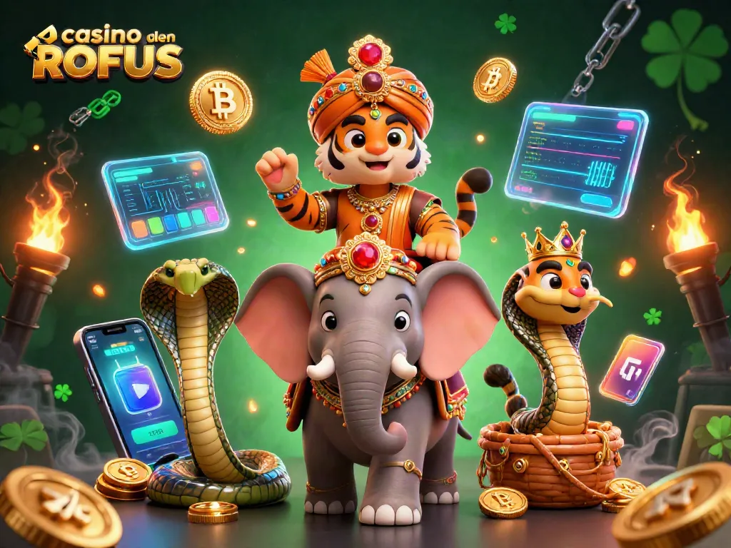Engage in thrilling gameplay at casino uden ROFUS with dynamic characters and vibrant casino elements.