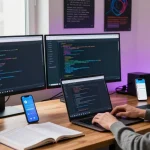 Developing the Telegram Web Version interface in a modern workspace